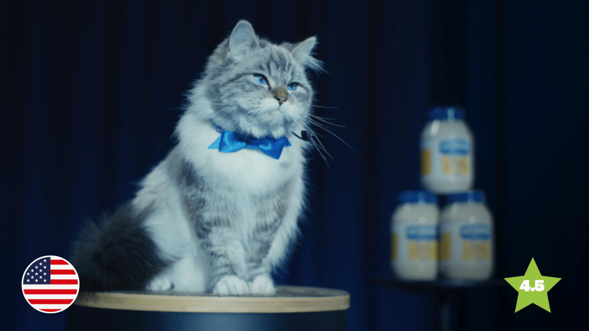 Breaking Mews: Hellmann’s Cat is a Super Bowl Hit