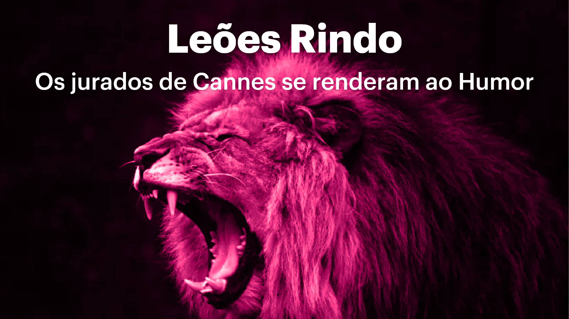 Leões Rindo: Os jurados de Cannes se renderam ao Humor