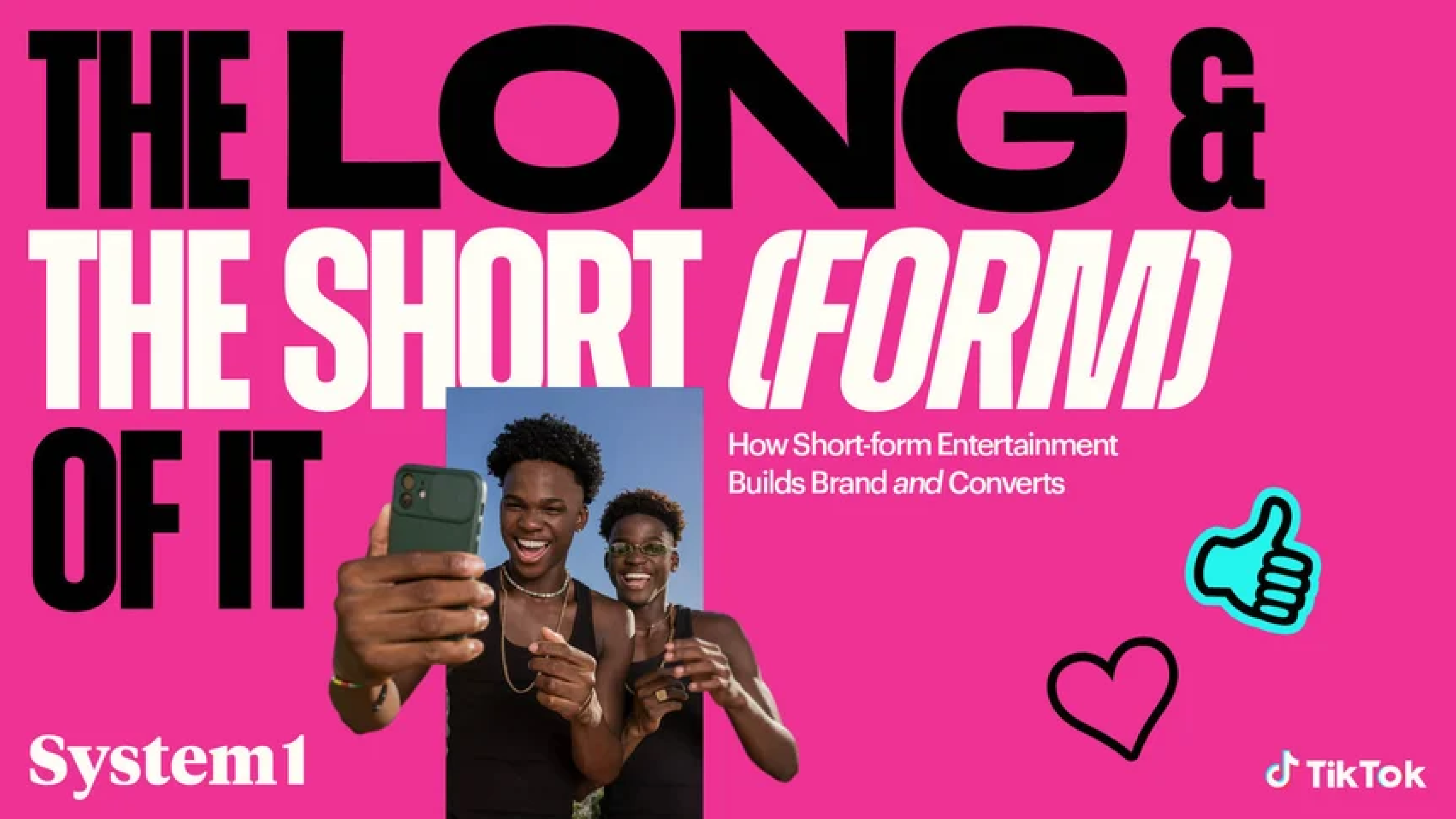 The Long and the Short (form) of it